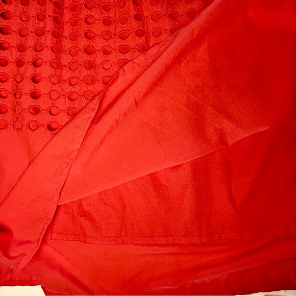 NWT Jennifer & Grace Coral Red Blouson Top and Skirt with cutouts size XL - Picture 15 of 16